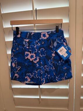 Columbia NWT PFG Blue Floral Tidal Sands II Shorts - Size XS